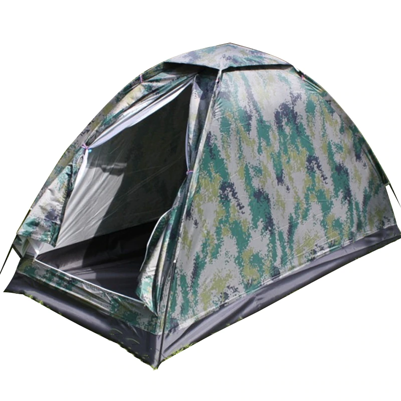 Cheap Goat Tents Outdoor Camouflage Tent Beach Tent Camping Tent for 1 Person Single Layer Polyester Fabric Waterproof Tents Carry Bag Tents